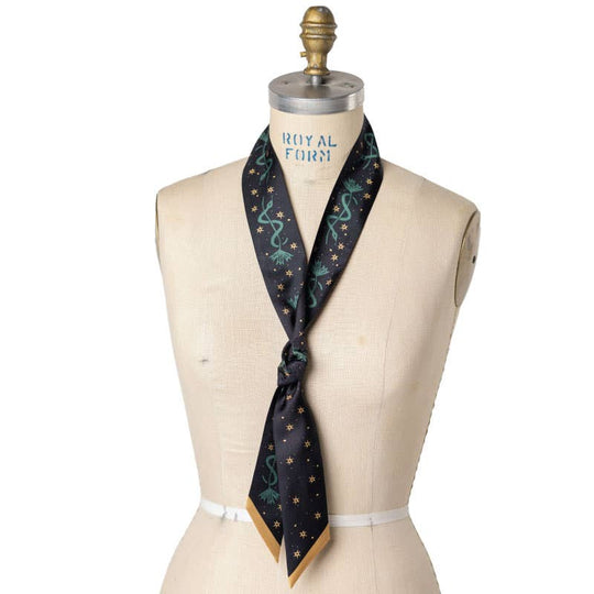 Silk Twilly Scarf - “Saddle Up and Lasso the Stars”