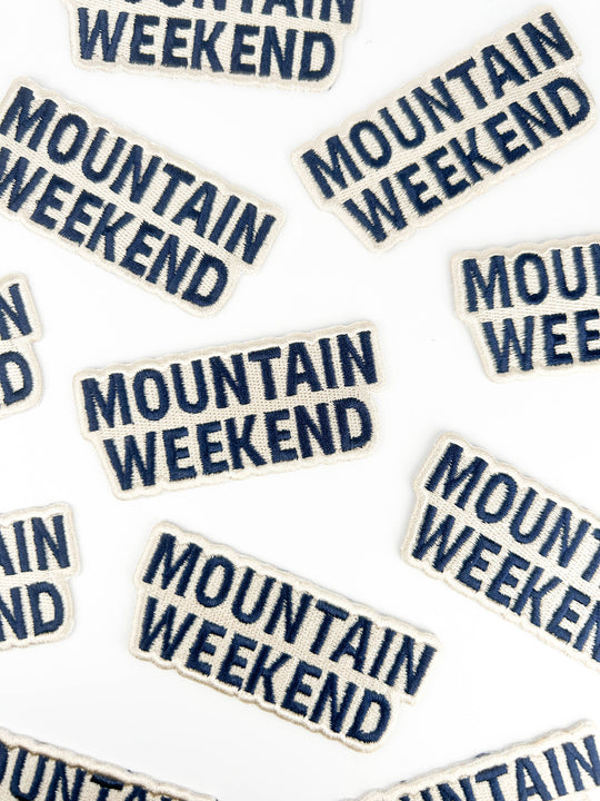 Field Trip Threads - Mountain Weekend Patch Outdoor Adventure Embroidered Iron On