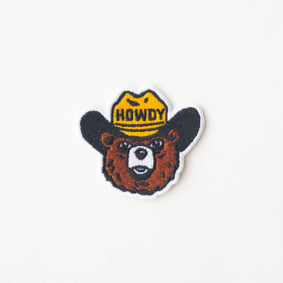 Howdy the Bear Embroidered Iron on Patch
