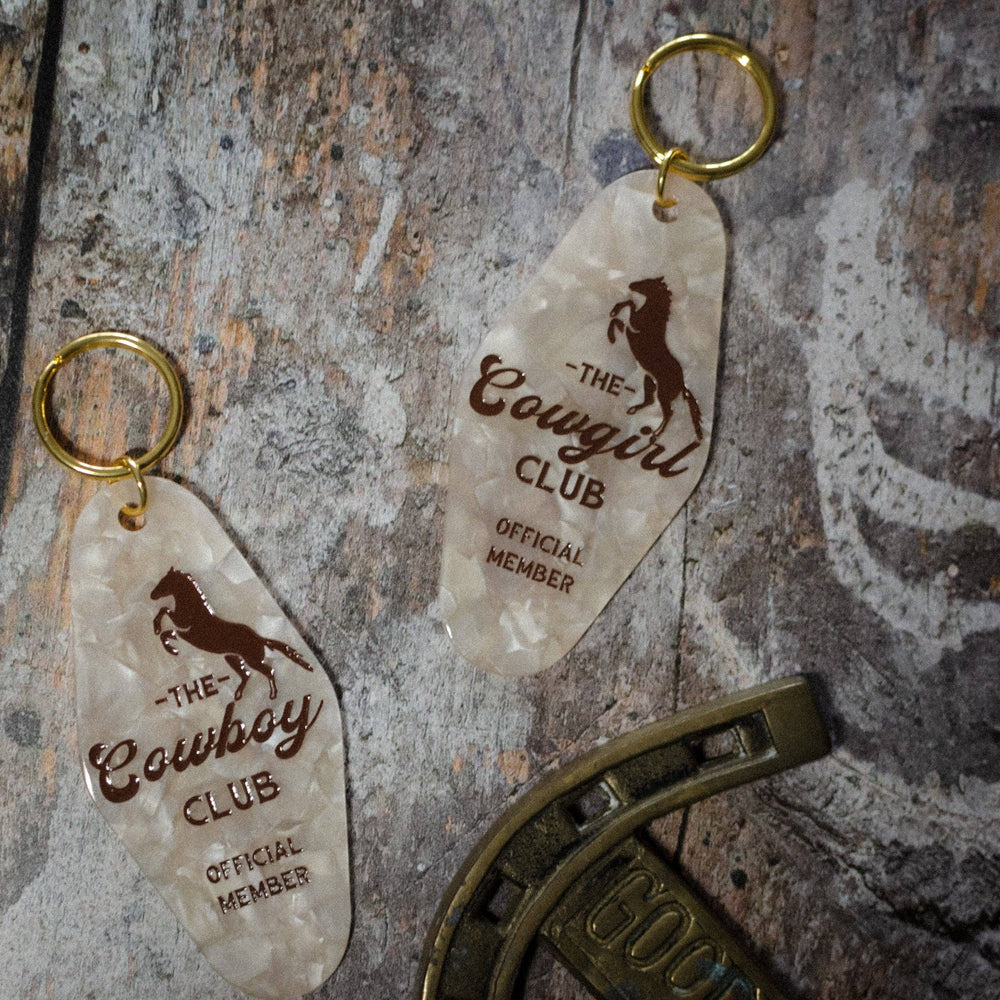 The Cowgirl Club Motel Keychain
