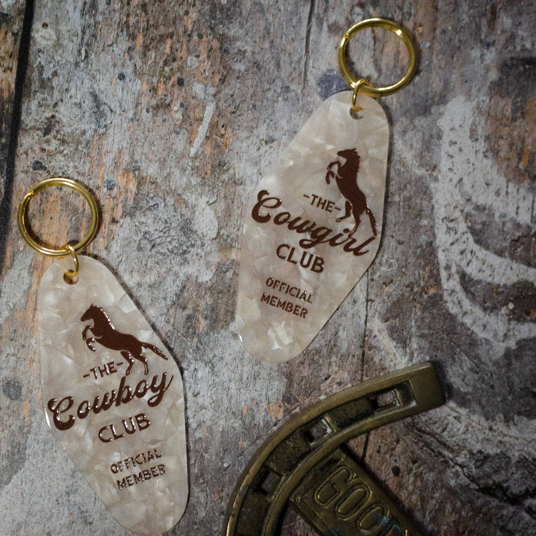 The Cowgirl Club Motel Keychain