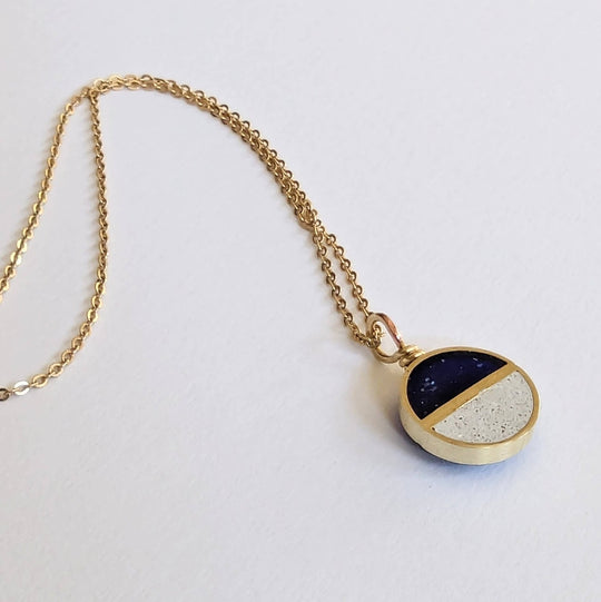 Dainty Double Half Moon Necklace - Davidson Provision Co.