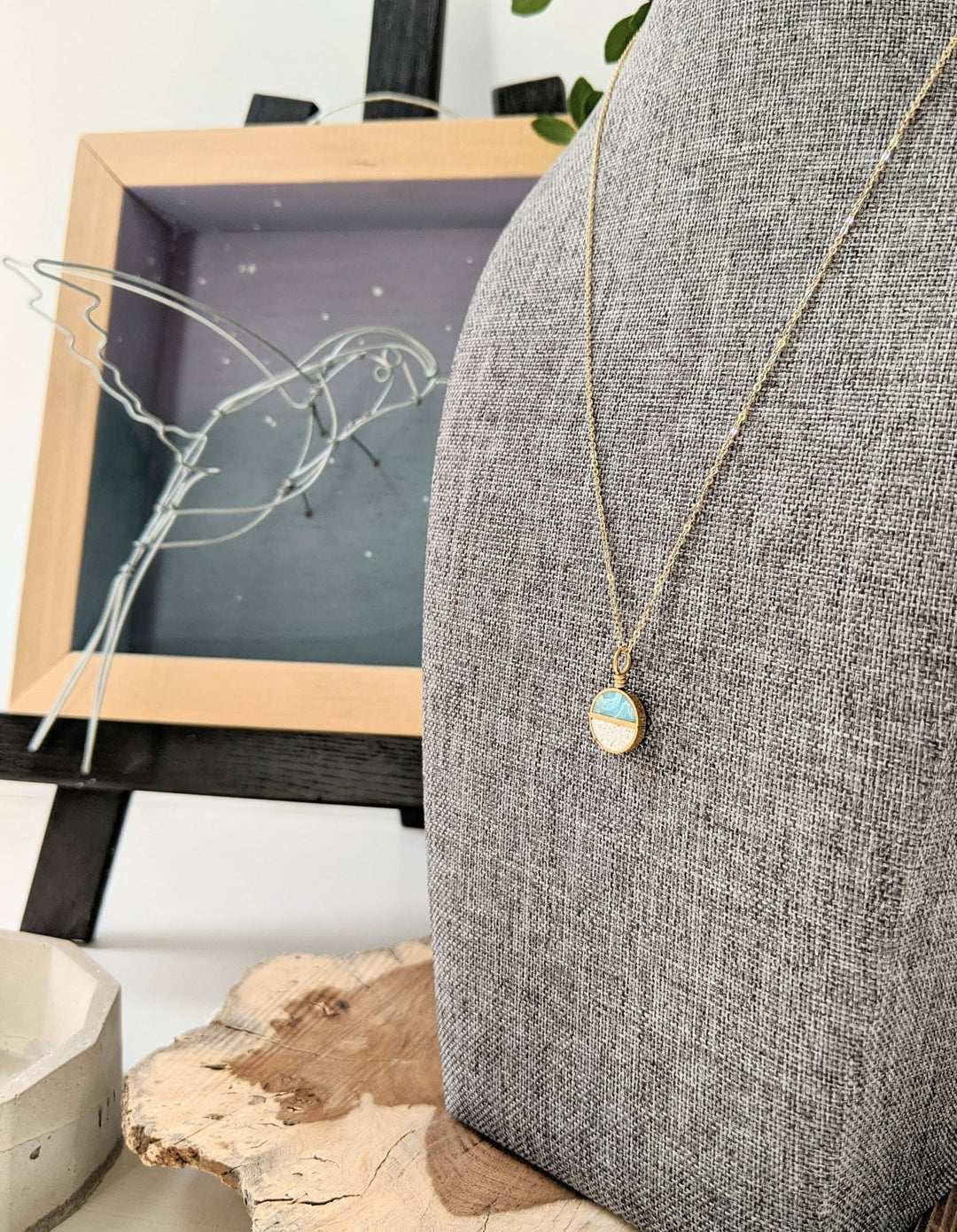 Dainty Double Half Moon Necklace - Davidson Provision Co.
