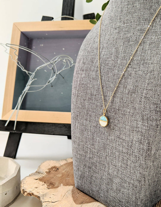 Dainty Double Half Moon Necklace - Davidson Provision Co.