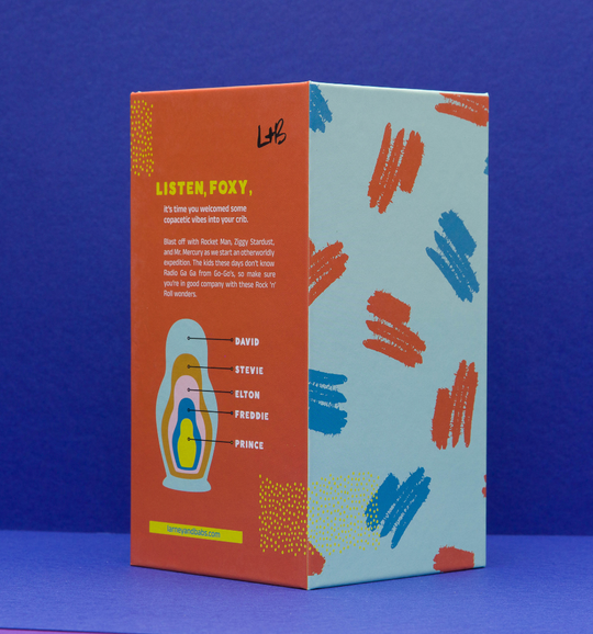 Larney + Babs - 70s Men of Pop Wooden Nesting Doll Sets