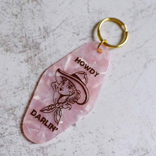 Howdy Darlin' Motel Keychain
