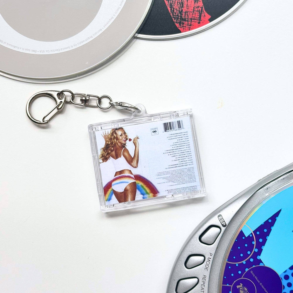 'Hit Clips' Mini CD Case Keychain - Mariah Rainbow