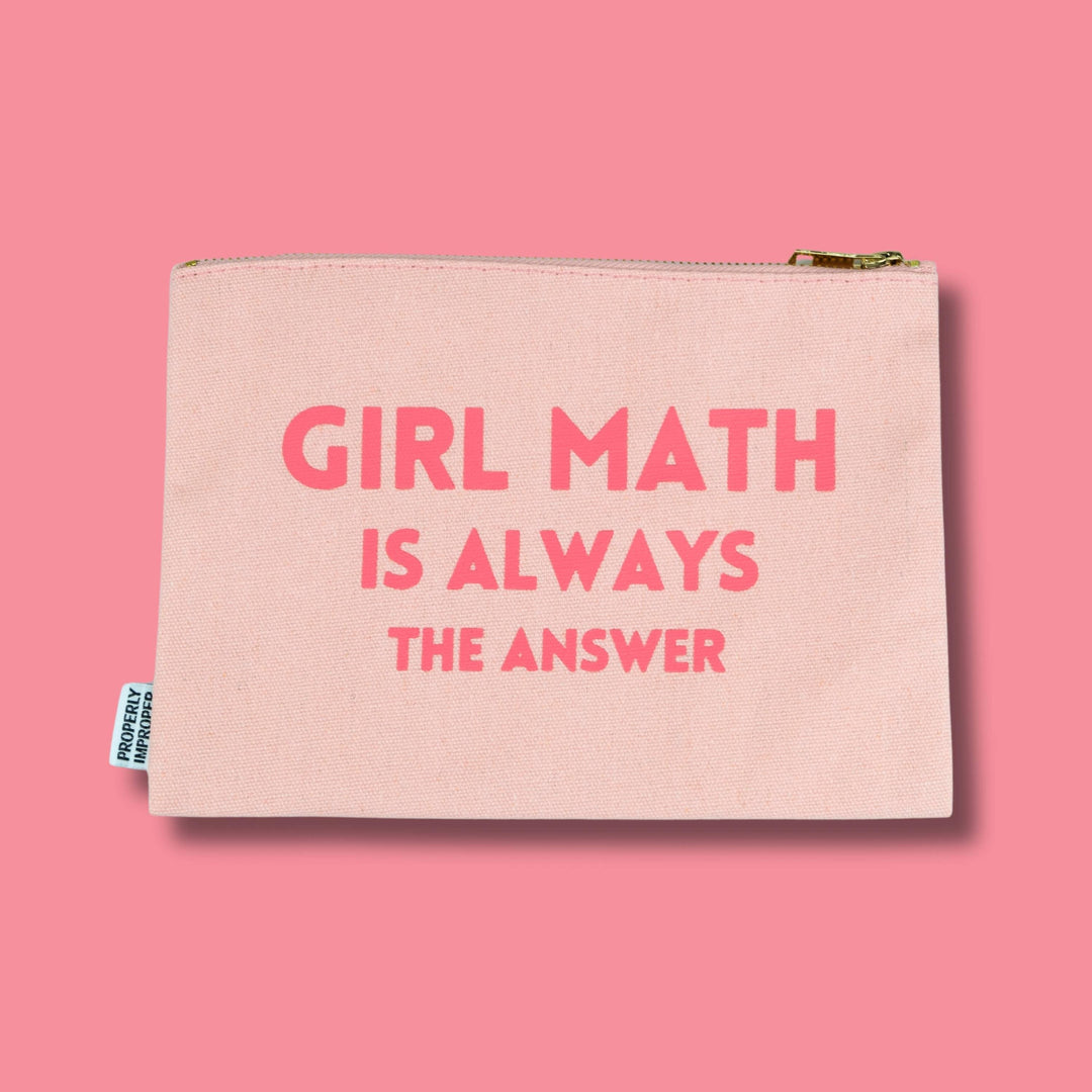 Girl Math Canvas Pouch - Davidson Provision Co.
