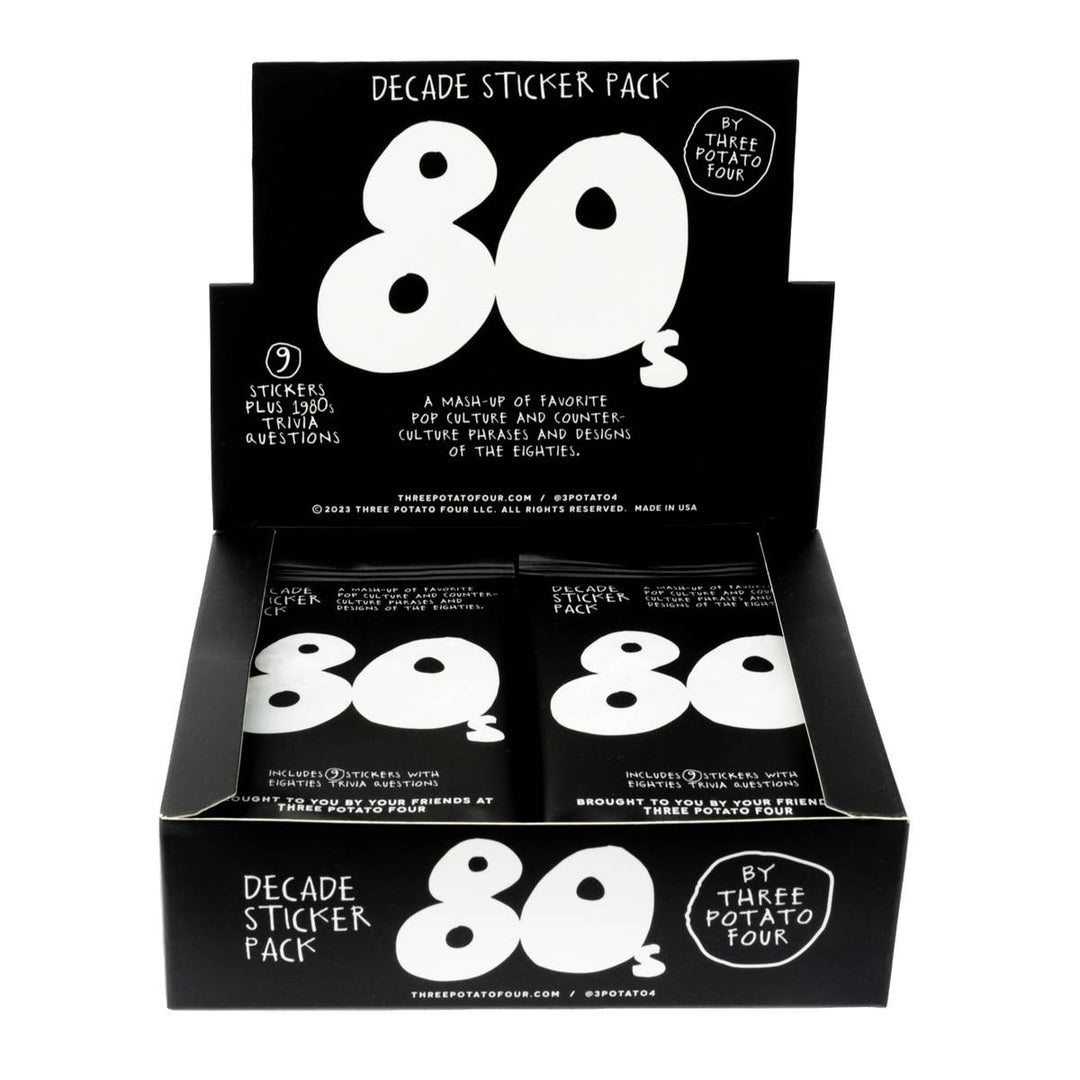 Decade Sticker Card Pack - 1980s - Davidson Provision Co.