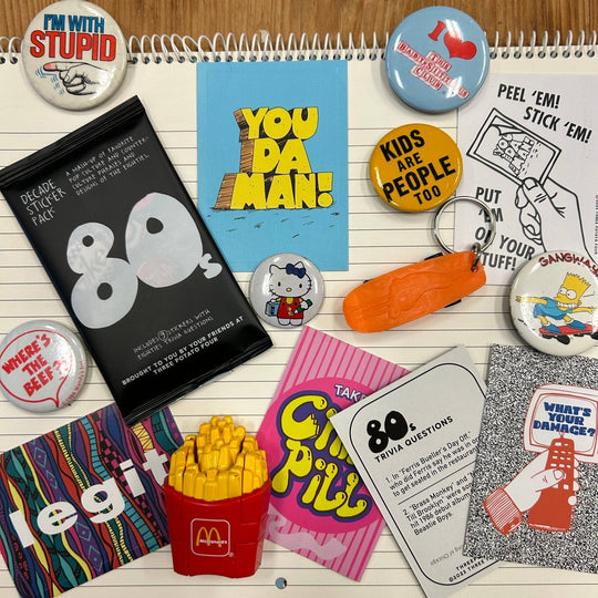 Decade Sticker Card Pack - 1980s - Davidson Provision Co.