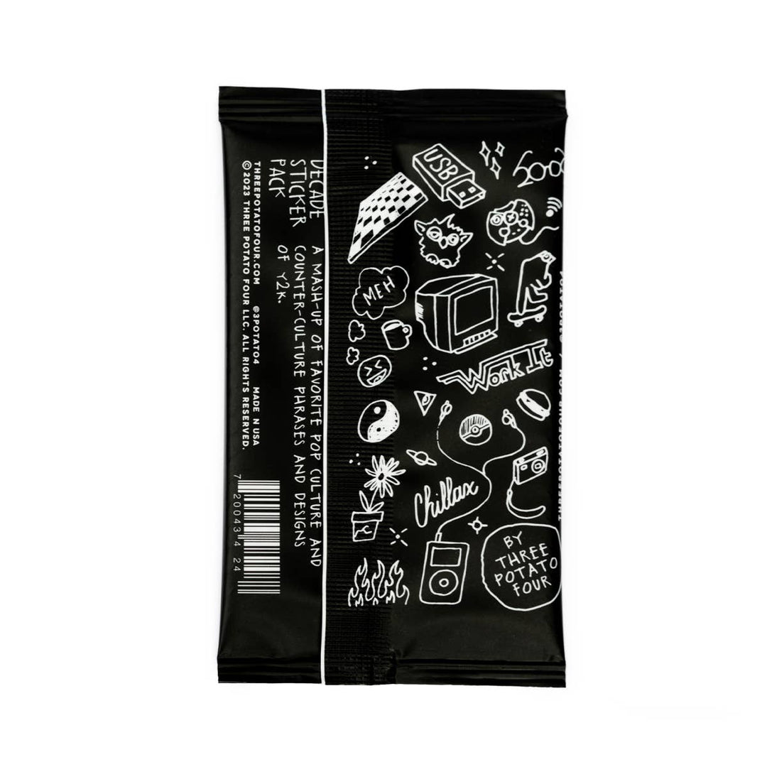 Decade Sticker Card Pack - Y2K - Davidson Provision Co.
