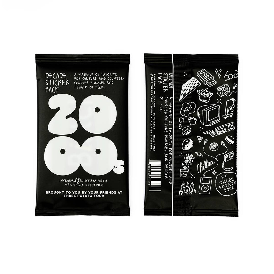 Decade Sticker Card Pack - Y2K - Davidson Provision Co.