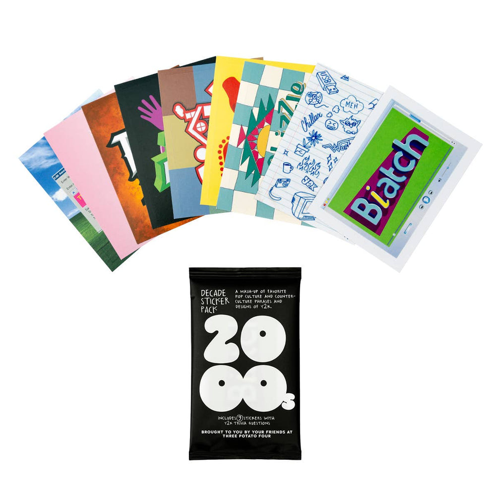 Decade Sticker Card Pack - Y2K - Davidson Provision Co.