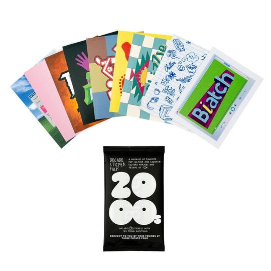 Decade Sticker Card Pack - Y2K - Davidson Provision Co.