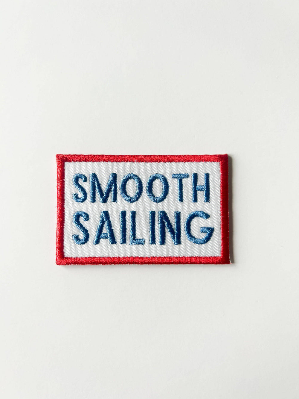 Smooth Sailing Embroidered Iron-On Patch