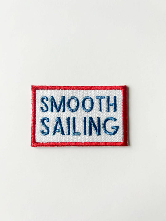 Smooth Sailing Embroidered Iron-On Patch