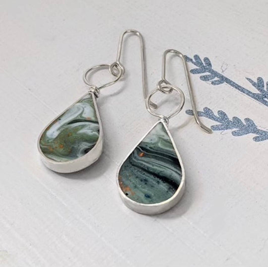 Drop with Loop Resin Earrings - Davidson Provision Co.