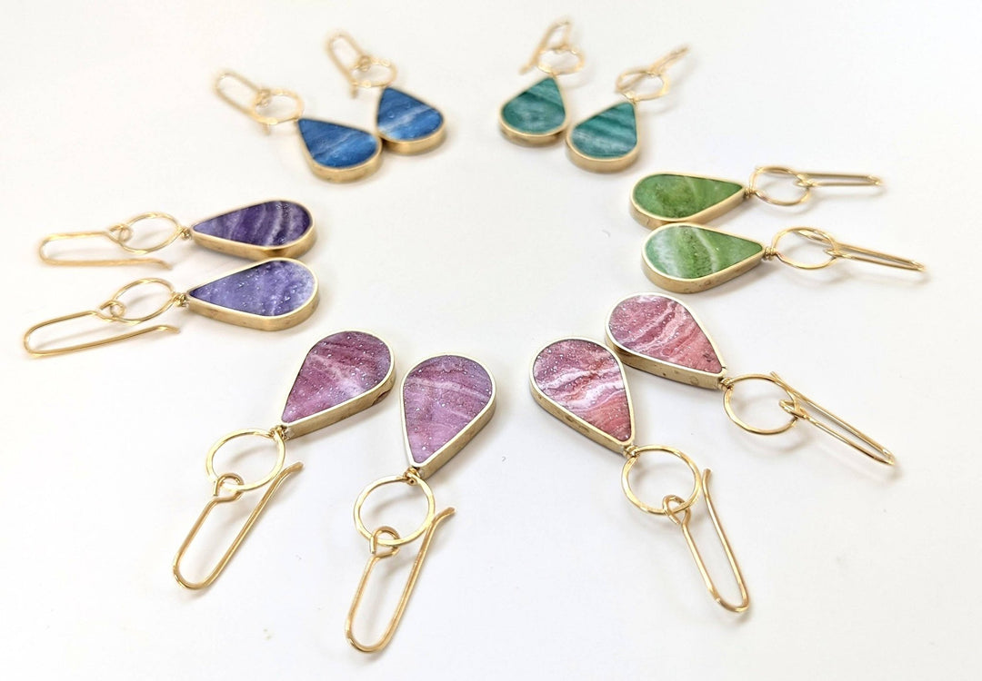 Drop with Loop Resin Earrings - Davidson Provision Co.