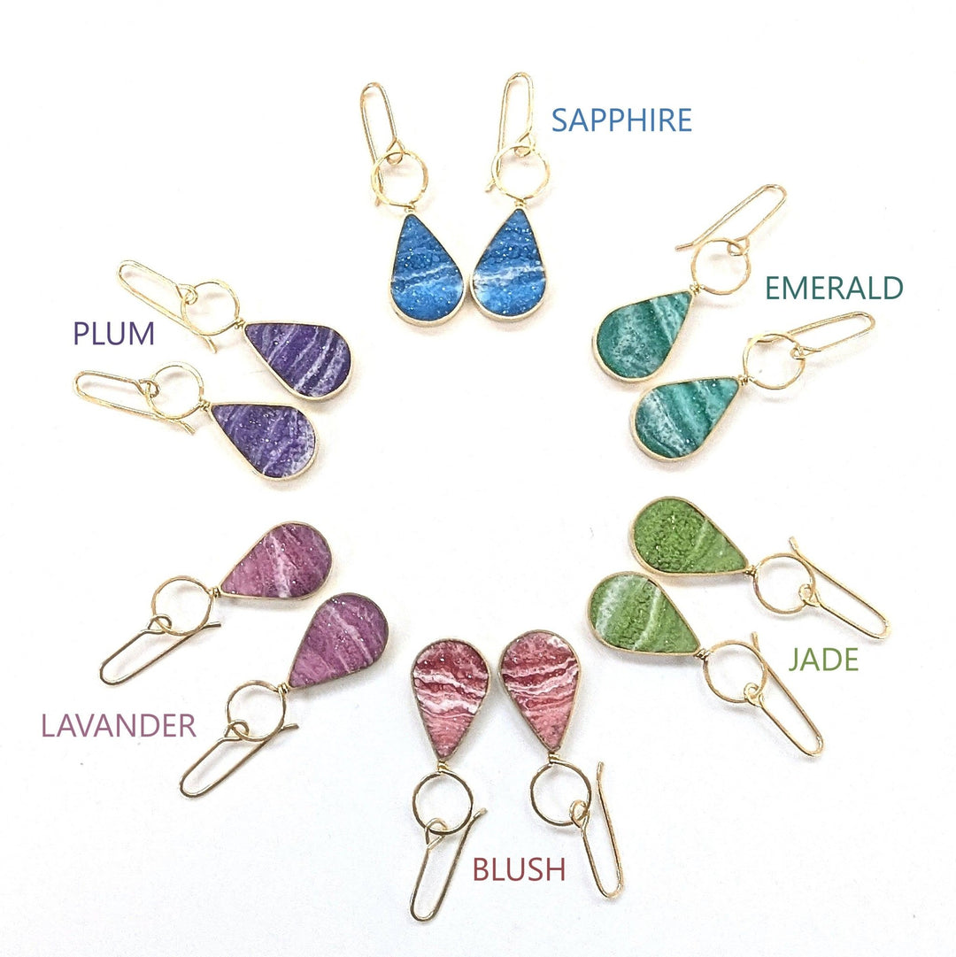 Drop with Loop Resin Earrings - Davidson Provision Co.
