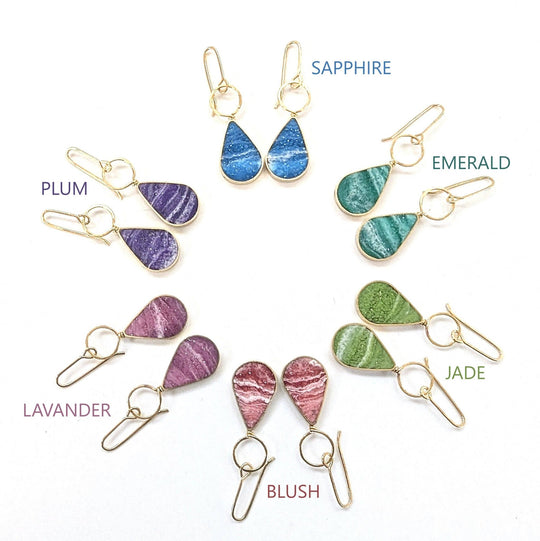 Drop with Loop Resin Earrings - Davidson Provision Co.
