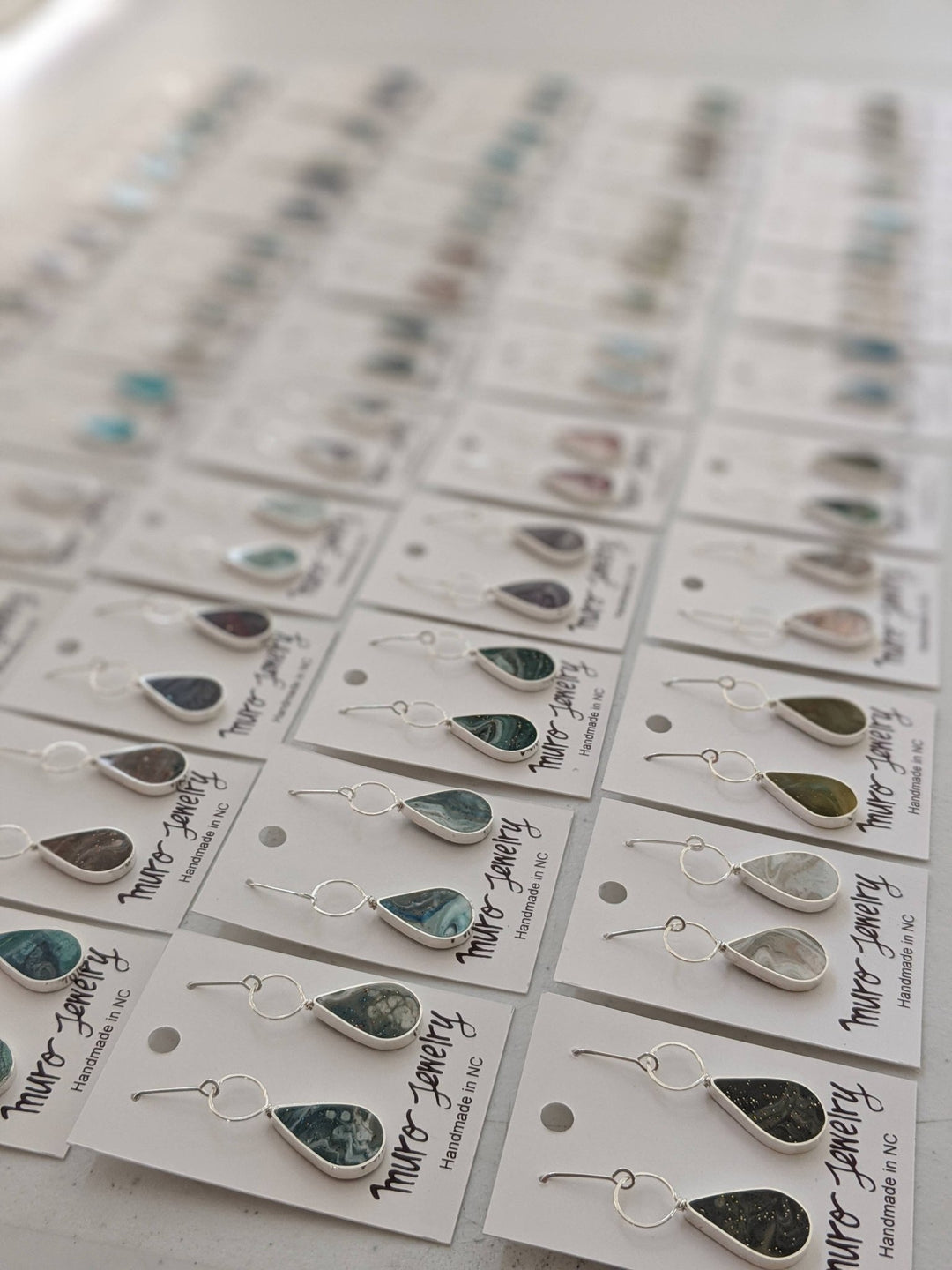 Drop with Loop Resin Earrings - Davidson Provision Co.