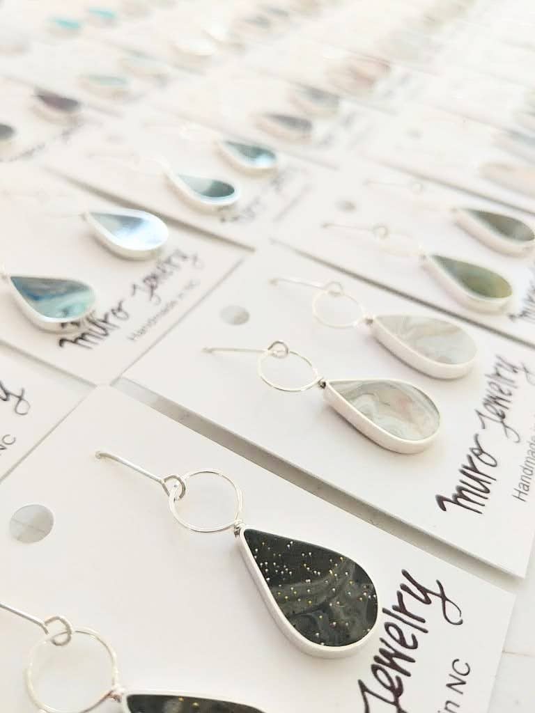 Drop with Loop Resin Earrings - Davidson Provision Co.