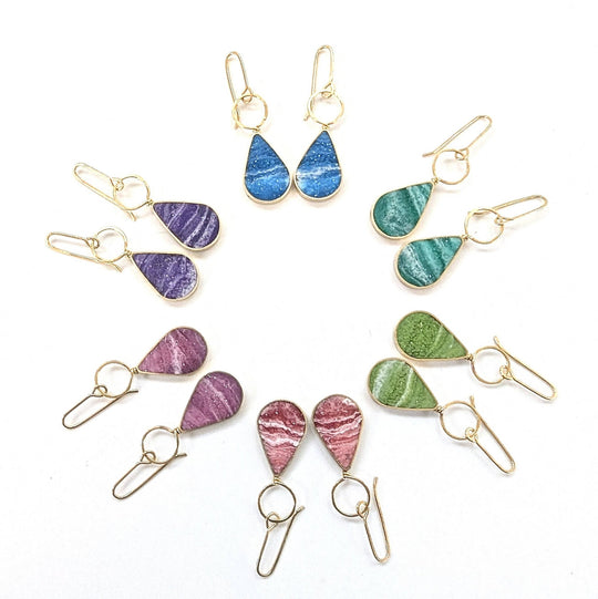 Drop with Loop Resin Earrings - Davidson Provision Co.