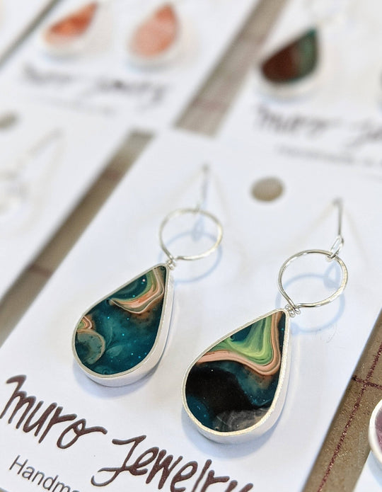 Drop with Loop Resin Earrings - Davidson Provision Co.