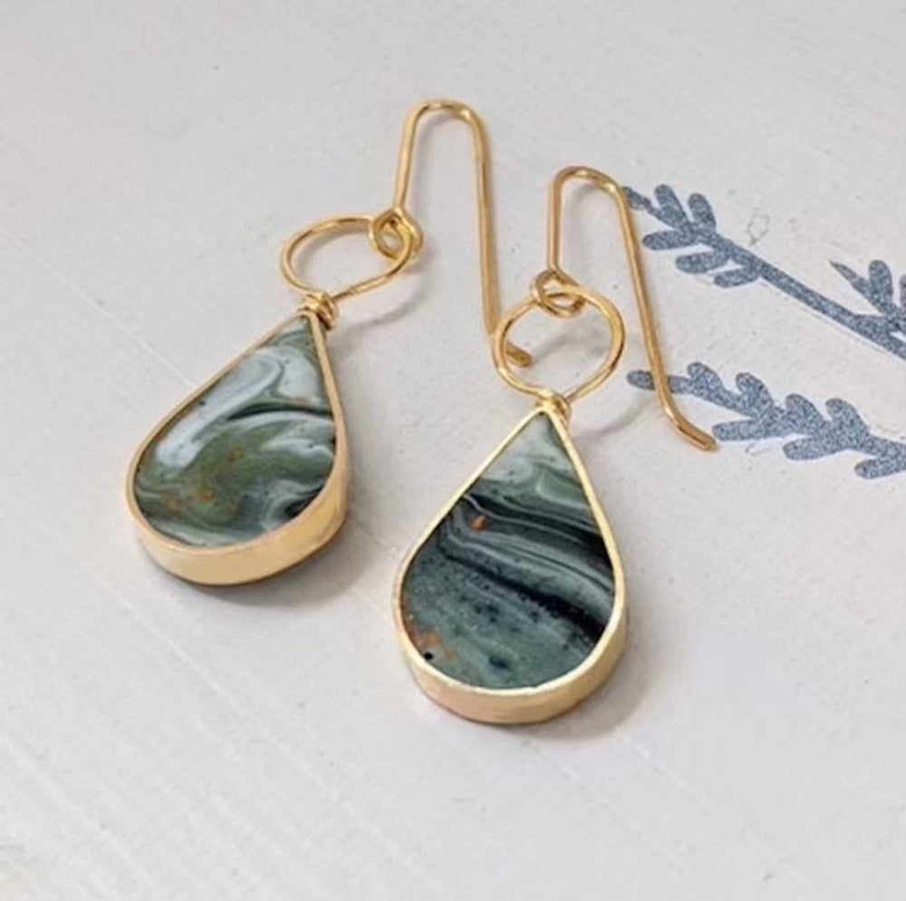 Drop with Loop Resin Earrings - Davidson Provision Co.