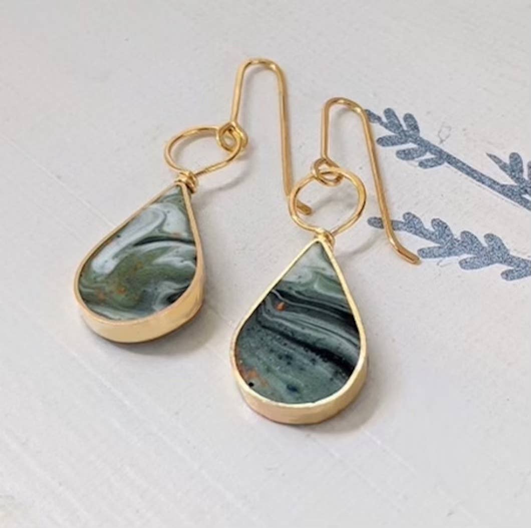Drop with Loop Resin Earrings - Davidson Provision Co.