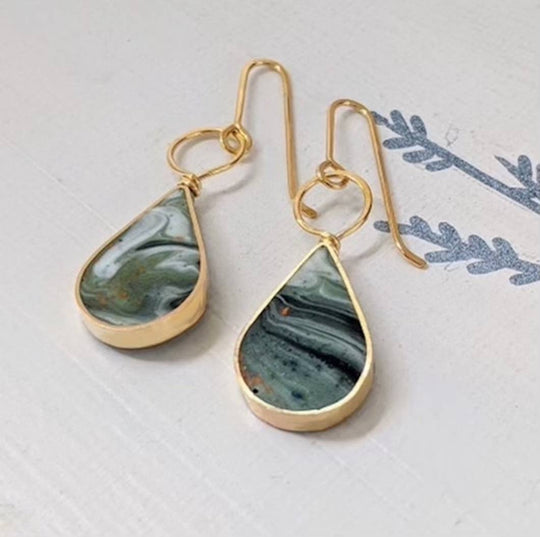 Drop with Loop Resin Earrings - Davidson Provision Co.