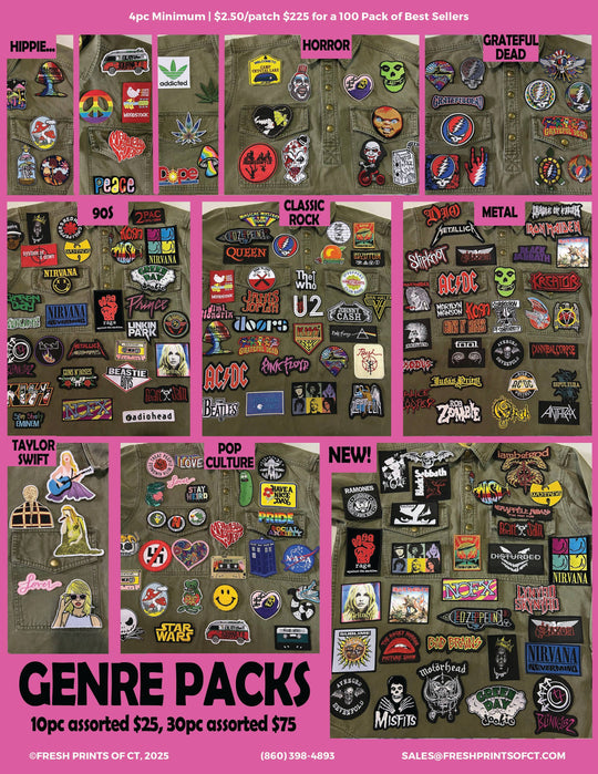 Fresh Prints of CT - Best Selling Band / Music Pop Culture Patches