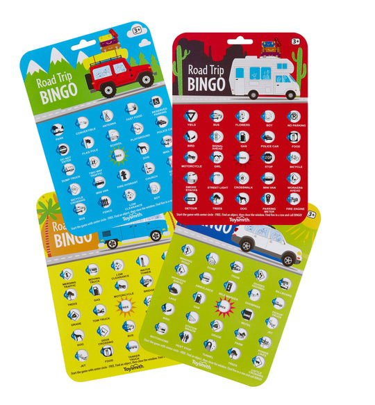Toysmith - On the Way Games Road Trip Bingo, Travel Game