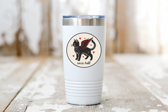Raise Hell Cat Sticker