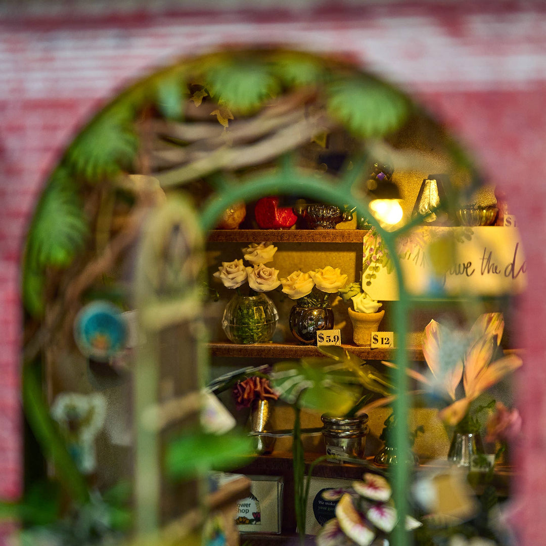 DIY Book Nook Kit: Flower Shop