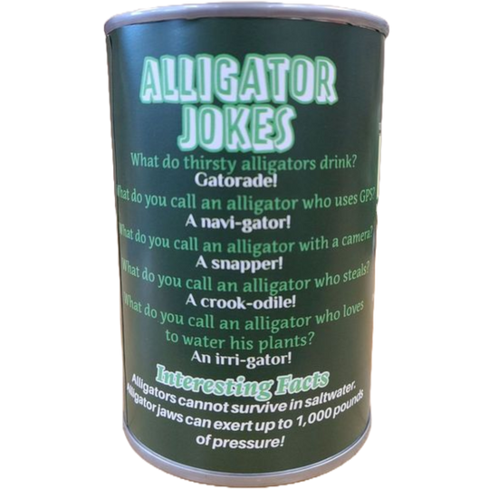 Canned Rex the Alligator
