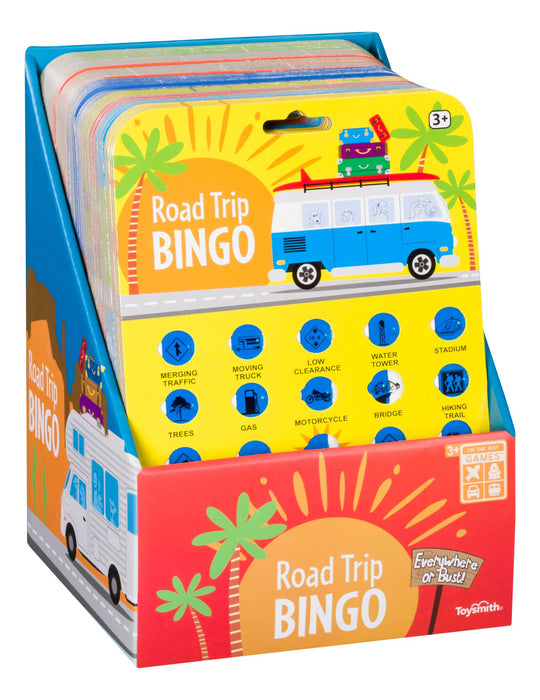 Toysmith - On the Way Games Road Trip Bingo, Travel Game