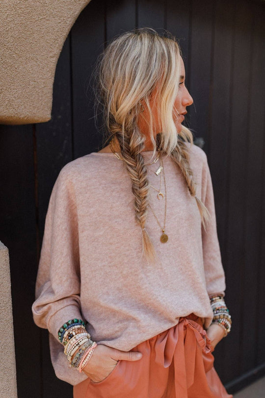 Fly With Me Batwing Sleeve Knit Sweater