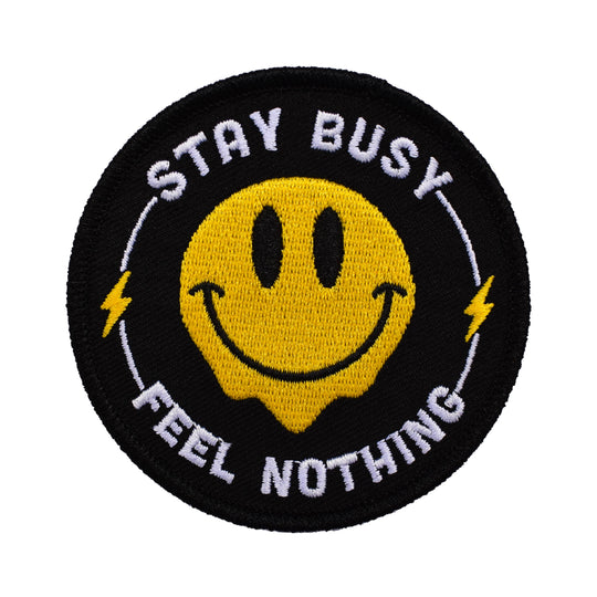 Retrograde Supply Co. - Stay Busy, Feel Nothing (Iron-On Patch)
