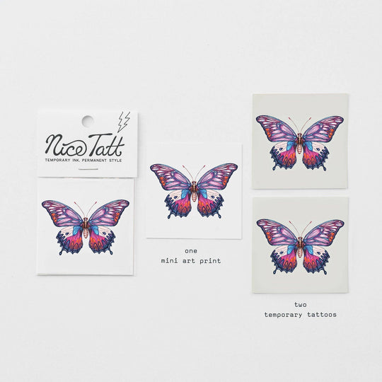 Electric Butterfly - Temporary Tattoo - Davidson Provision Co.