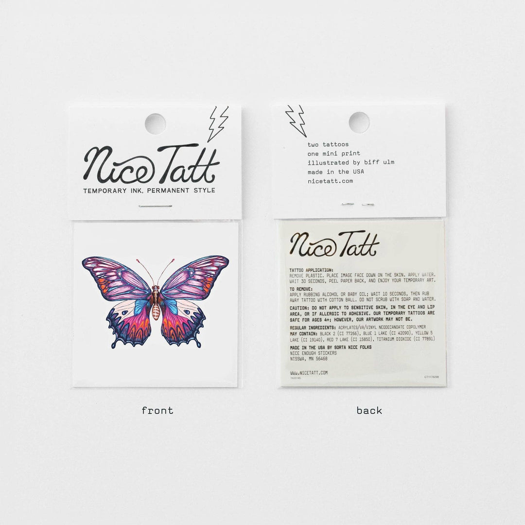 Electric Butterfly - Temporary Tattoo - Davidson Provision Co.