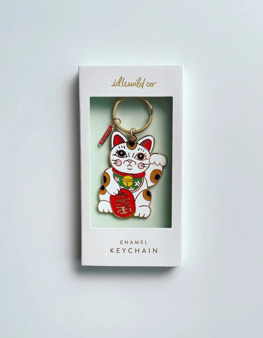 Enamel Keychain | Maneki Neko - Davidson Provision Co.
