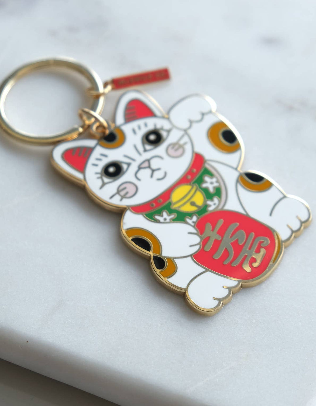 Enamel Keychain | Maneki Neko - Davidson Provision Co.