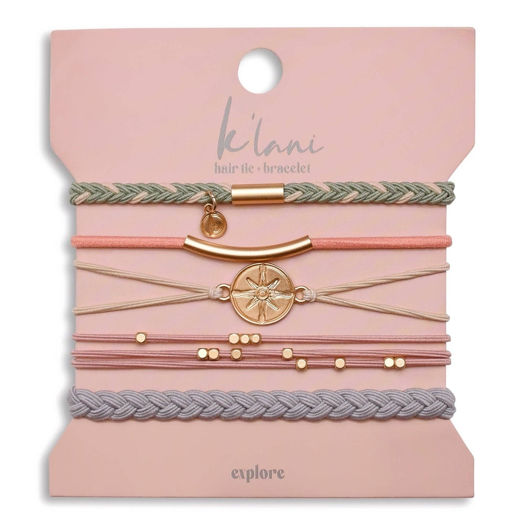 "Explore" Hair Tie Bracelets - Davidson Provision Co.
