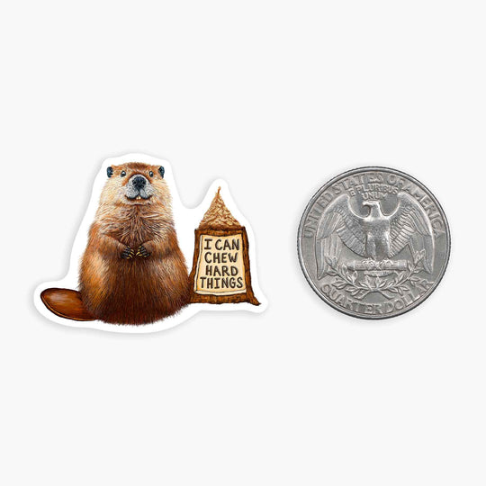 Beaver - Mini Sticker