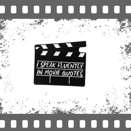 Movie Quote Lapel Pin: Perfect for Film Buffs &amp; Collectors