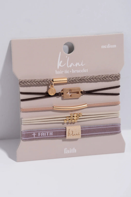 "Faith" Hair Tie Bracelets - Davidson Provision Co.