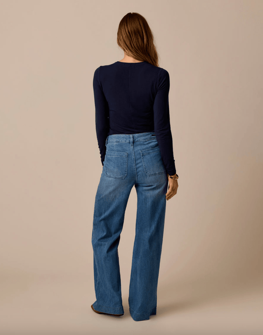 Farrah Lightweight Denim Wide Leg - Davidson Provision Co.