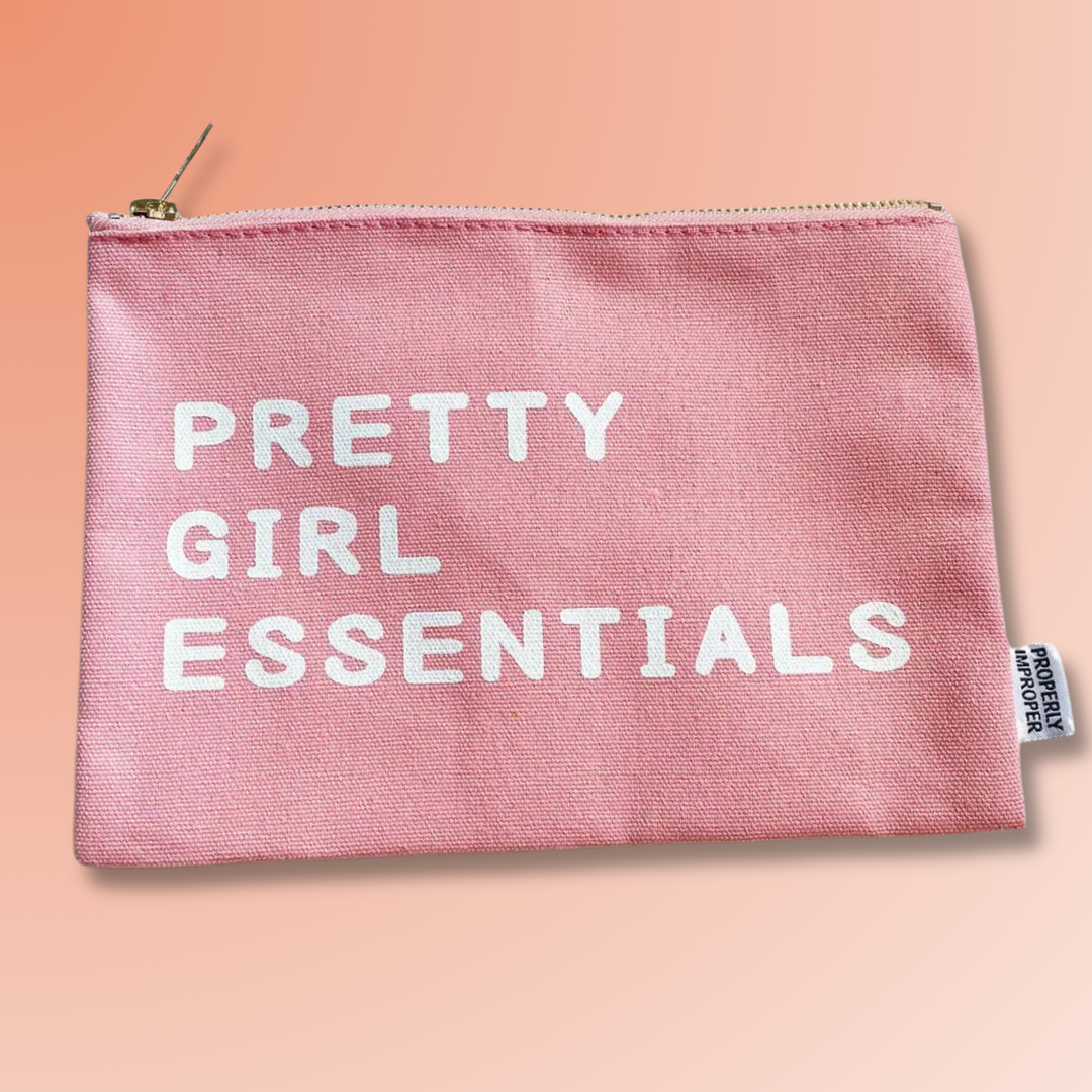 Pretty Girl Essentials - Canvas Pouch