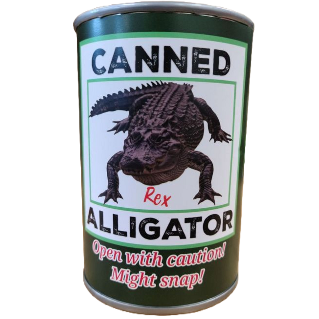 Canned Rex the Alligator